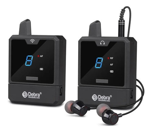 Monitor In-ear Mini Debra Uhf Inalámbrico Recargable