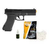 Airsoft Barato Glock Pistola Spring 6mm + Bolinhas Bb + Óleo