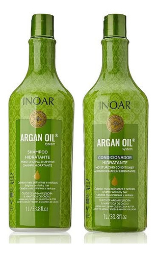 Inoar Kit Argan Oil Shampoo E Condicionador 1 Litro