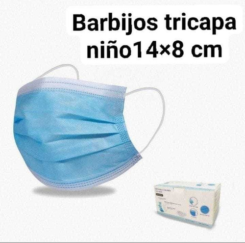 Barbijos Tricap Descartables - Caja X100 - Maxima Proteccion
