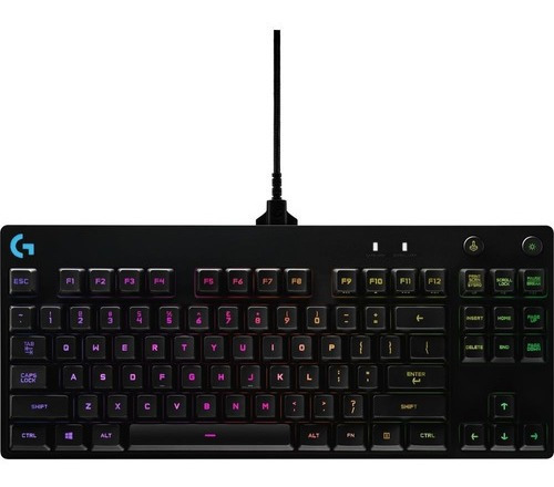 Teclado Gamer Logitech G Pro Qwerty Gx Blue Clicky Inglés 