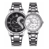 Relojes De Pulsera Para Hombres Mujeres Negro Blanco