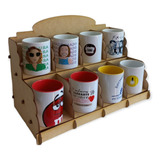 Exhibidor Tazas Mdf Candy Bar Vasos Botanas Mesa De Dulces