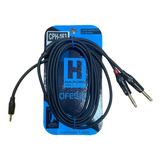 Cable Audio 3.5 St A 2 Plug 6.3 Mono Extension Ygriega Auxi