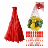 100 Bolsas Red Malla Plástica Para Verdura,juguetes, Frutas