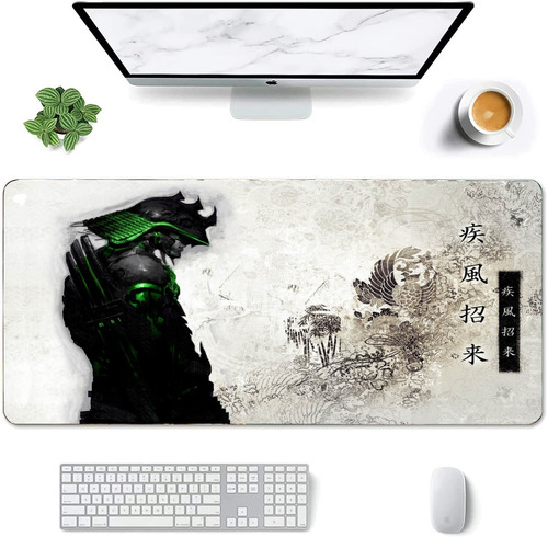 Mouse Pad Grande Samurai Diseño Artístico Medias Art 30x70cm