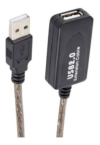 Cabo Extensor Usb 2.0 Amplificado Com Extensão 5 Mts