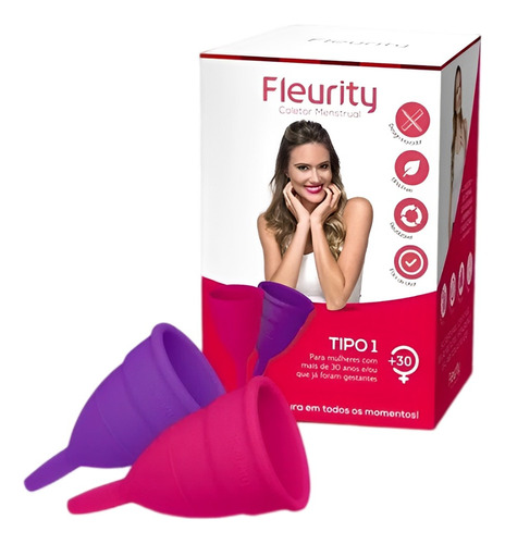 Copita Menstrual Fleurity Tipo 1 (+30) (kit × 2 Ud)  