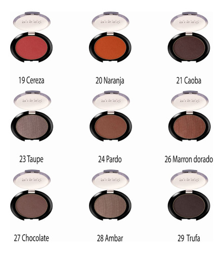 Paquete De 5 Sombras Individuales Bissu Colores A Elegir