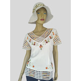 Blusa Maite Mc Beige Bordados Cartago Edis