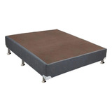 Cama Box Casal Suede Cinza (128x20)ortobom