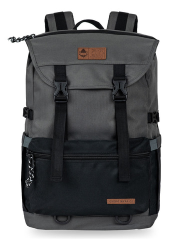 Mochila Nylon hakon 35l Gnomo Color Gris Oscuro