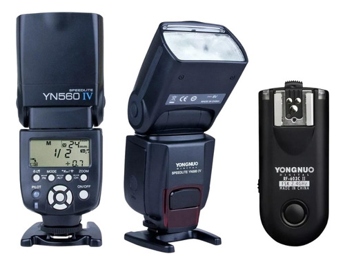 Flash Yongnuo Yn560 Iv + Radio Disparador Rf603 Iii Gtia Ofi