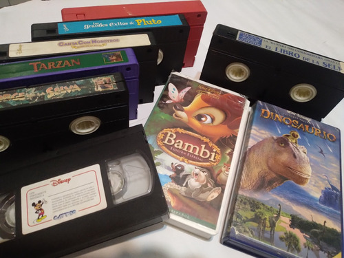 Vhs Lote De Películas Animadas E Infantiles X 10 Unidades!