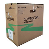 Cable De Red Utp Cat6 Amp Caja 305mts Commscope Azul Bobina