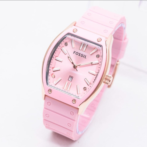 Reloj Malla Silicona Con Calendario Unisex