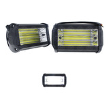 Par Faros Codigo 72 Led Cob Estrobo Auxiliar Auto Moto 4x4