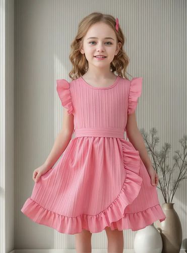 Vestido De Princesa Para Niña, Vestidos Casuales Encantador