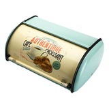 Caja De Almacenamiento Vintage Para Pan Con Tapa Enrollable,