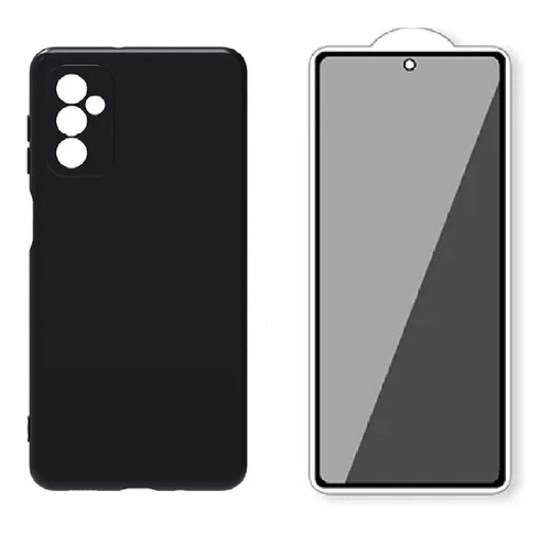  Capa Case Preta  P/ Galaxy M52 +pelicula Privativa Vidro 3d