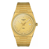 Relógio Tissot Prx 40 T1374103302100 Cuarzo Dorado Clásico