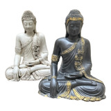 Estatuilla Buda Thai 52 Cm Resina Apto Exterior Ideal Jardin