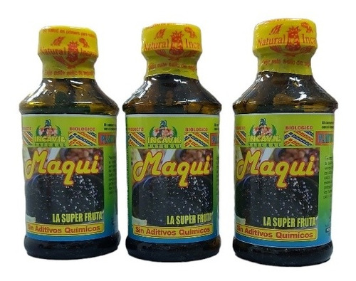 Maqui Cápsulas De 500mg...(pack De 3 Frascos C/u Trae 100 U)