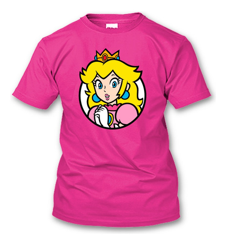 Playera Princesa Peach Mario Bros Nintendo Todas Las Tallas