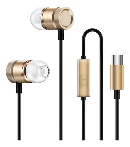 Fones De Ouvido Intra-auriculares De Metal Com Porta Plana T