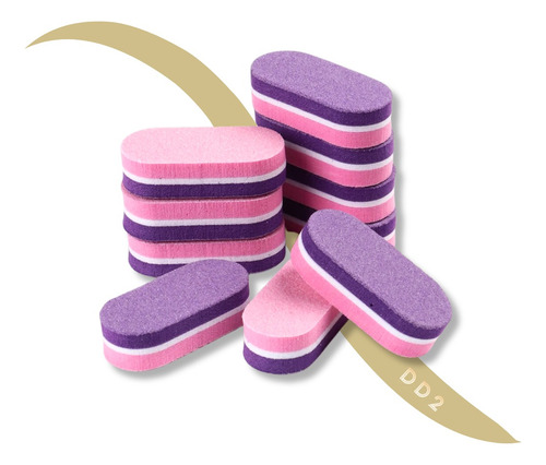 Mini Lima Sponge X3 100/180 Para Uñas Manicuria Pedicuria