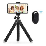 Tripode 18cm Soporte Celular Disparador Bluetooth Para Fotos