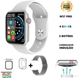 Smartwatch Inteligente Masculino W37 Pro C/2pulseiras + Case
