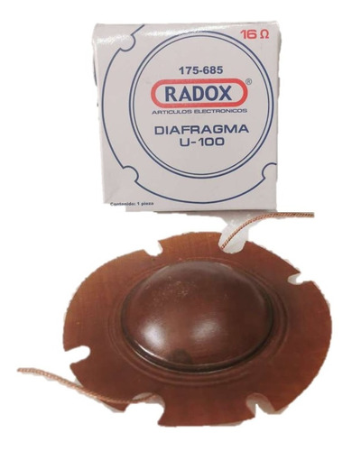 Diafragma Radox Para Trompeta 16 Ohms 100w 2 Pulgadas