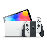 Nintendo Switch Oled Blanco + Control Nixy, 10 Juegos En Sd