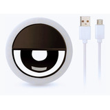 Aro Selfie  Negro A Cable Usb Para Teléfono Consultar Stock