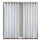 Cortina Blackout Pvc C/ Ilhós Tabaco Largura 170x140 Altura Cor Branca