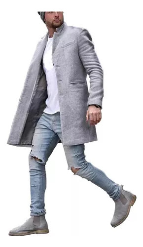 Chaqueta De Invierno De Hombre Casl Con Bolsillos Y Mangas