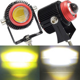 Par Faros Auxiliares Hi/lo Doble Color Exploradora Moto Auto