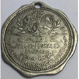 Medalla Juegos Florales Cadiz 1912 - España/argentina