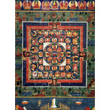 Cuadro Mandala Antigua Siglo 18 Prajnaparamita Buda / Tela