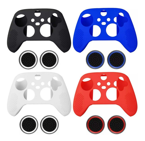 3 Capas Controle Silicone Para Xbox Series X S + 6 Grip