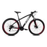 Bicicleta Ksw Aro 29 Modelo Xlt Cambios Shimano 24v C/ Trava Cor Preto/vermelho Tamanho Do Quadro 17