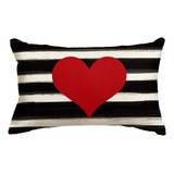 Avoin - Funda De Almohada Con Diseño De Corazón De Amor, .