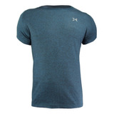 Remera Deportiva Running Hombre Jaspeada Petroleo Yakka