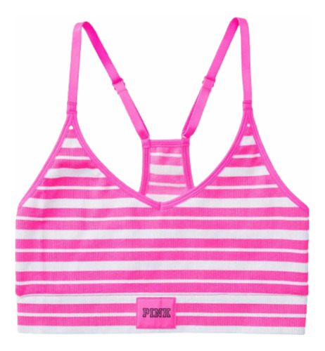 Victorias Secret Pink. Sport Bra Racerback Seamless. Pink