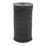 Elastico Redondo  3 Mm Rollo De 100 Metros Color Negro 