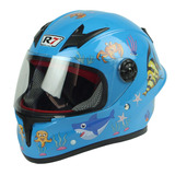 Casco Para Moto Junior R7 Racing R7-506 Astronauta