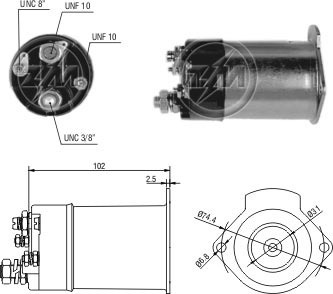 Solenoide Gm Apache Silverado Jeep John Deere Massey Ferguso