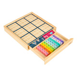 Rompecabezas De Madera Sudoku Juego De Mesa Con Cajón (col.
