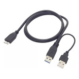 Cabo Usb Y 3.0 Para Hd Micro B - Hd Externo, Wii